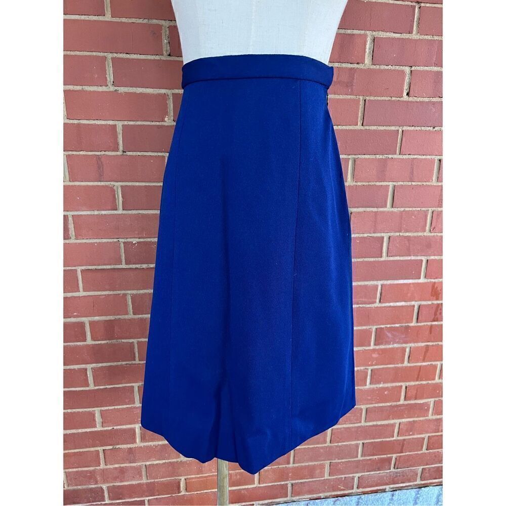 Vintage Mod 1960s Blue Skirt